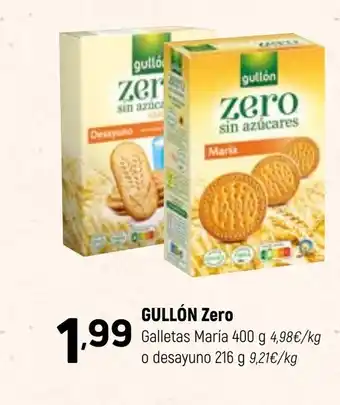 Coviran GULLÓN Zero Galletas María o desayuno oferta