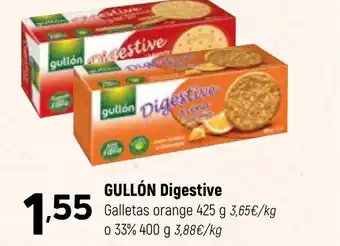 Coviran GULLÓN Digestive Galletas orange oferta