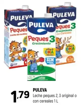 Coviran PULEVA Leche peques 2, 3 original o con cereales oferta