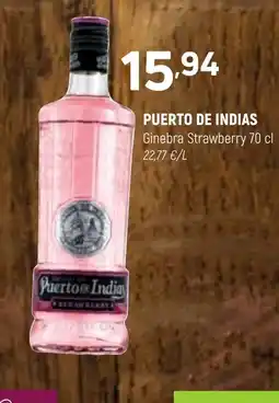 Coviran PUERTO DE INDIAS Ginebra Strawberry oferta