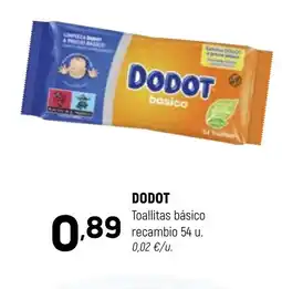 Coviran DODOT Toallitas básico recambio oferta