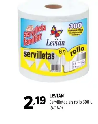 Coviran LEVIÁN Servilletas en rollo oferta