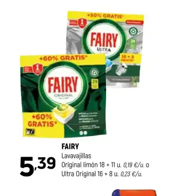 Coviran FAIRY Lavavajillas Original limón oferta