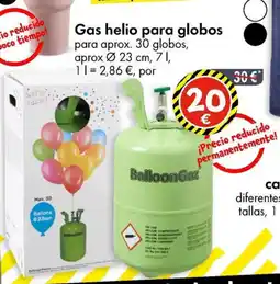 TEDi Gas helio para globos oferta