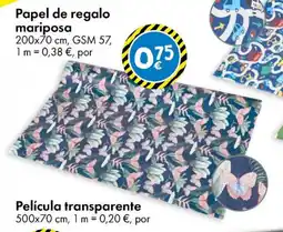 TEDi Papel de regalo mariposa oferta