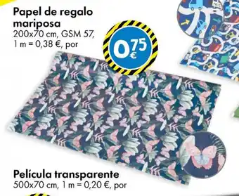 TEDi Papel de regalo mariposa oferta