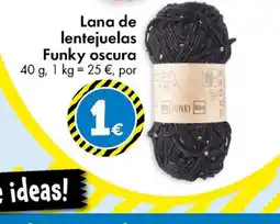 TEDi Lana de lentejuelas Funky oscura oferta