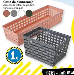 TEDi Cesta de almacenaje oferta