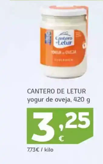 HiperDino CANTERO DE LETUR yogur de oveja oferta