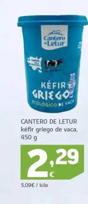 HiperDino CANTERO DE LETUR kéfir griego de vaca oferta