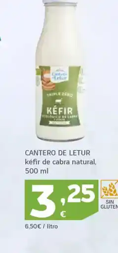 HiperDino CANTERO DE LETUR kéfir de cabra natural oferta