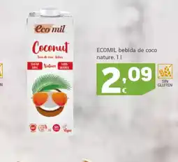 HiperDino ECOMIL bebida de coco nature oferta