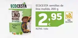 HiperDino ECOCESTA semillas de lino molido oferta