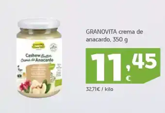 HiperDino GRANOVITA crema de anacardo oferta