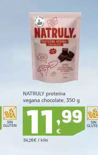 HiperDino NATRULY proteína vegana chocolate oferta