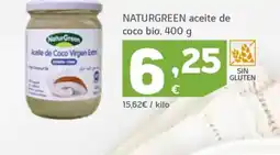 HiperDino NATURGREEN aceite de coco bio oferta