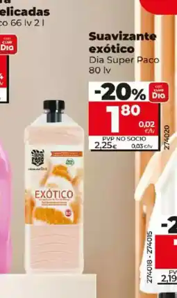 Dia Suavizante exótico oferta