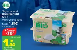 Carrefour CARREFOUR BIO Yogur natural oferta