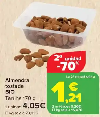 Carrefour Almendra tostada bio oferta