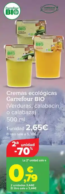 Carrefour CARREFOUR BIO Cremas ecológicas oferta