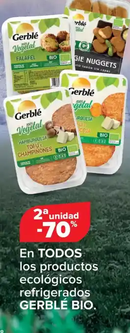 Carrefour GERBLÉ BIO. En TODOS los productos ecológicos refrigerados oferta