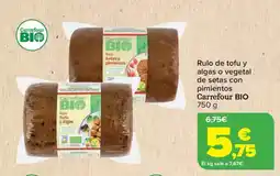 Carrefour CARREFOUR BIO Rulo de tofu y algas o vegetal de setas con pimientos oferta