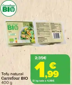 Carrefour CARREFOUR BIO  Tofu natural oferta