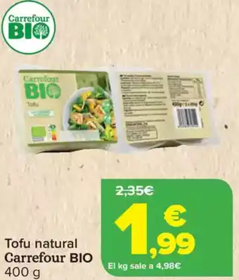 Carrefour CARREFOUR BIO  Tofu natural oferta