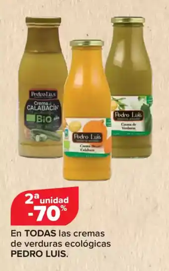 Carrefour PEDRO LUIS En todas las cremas de verduras ecológicas oferta