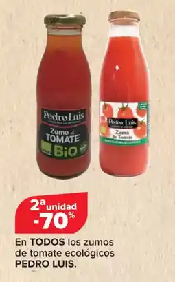 Carrefour PEDRO LUIS En todos los zumos de tomate ecológicos oferta