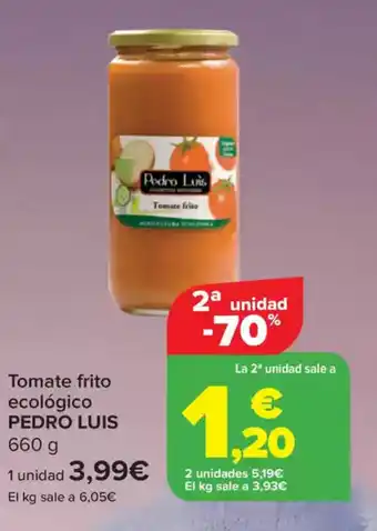 Carrefour PEDRO LUIS Tomate frito ecológico oferta