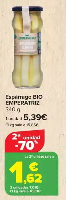 Carrefour BIO EMPERATRIZ Espárrago oferta