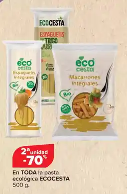 Carrefour ECOCESTA  En toda la pasta ecológica oferta