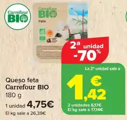 Carrefour CARREFOUR BIO Queso feta oferta