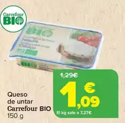 Carrefour CARREFOUR BIO Queso de untar oferta