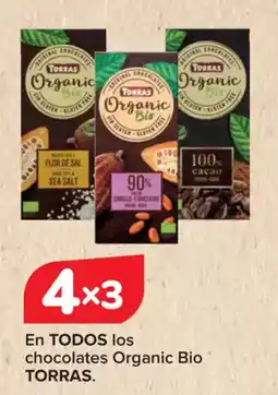 Carrefour TORRAS En todos los chocolates organic bio oferta