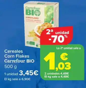 Carrefour CARREFOUR BIO Cereales Corn Flakes oferta