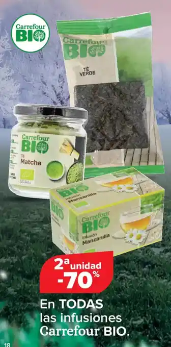 Carrefour CARREFOUR BIO En todas las infusiones oferta