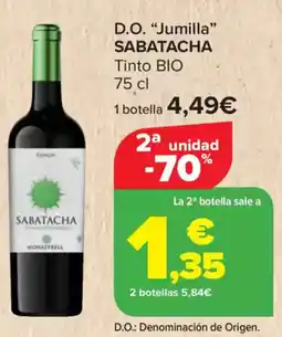 Carrefour SABATACHA D.O. "Jumilla" oferta