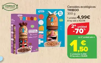 Carrefour TRIBOO Cereales ecológicos oferta