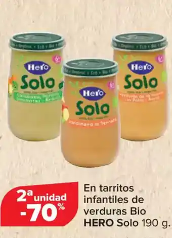 Carrefour HERO En tarritos infantiles de verduras Bio oferta