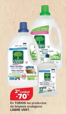 Carrefour L'ABRE VERT En todos los productos de limpieza ecológicos oferta