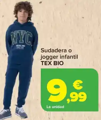 Carrefour TEX BIO Sudadera o jogger infantil oferta