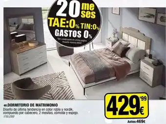 Rapimueble Nordik - dormitorio de matrimonio oferta