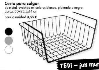 TEDi Cesta para colgar oferta