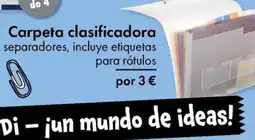 TEDi Carpeta clasificadora oferta