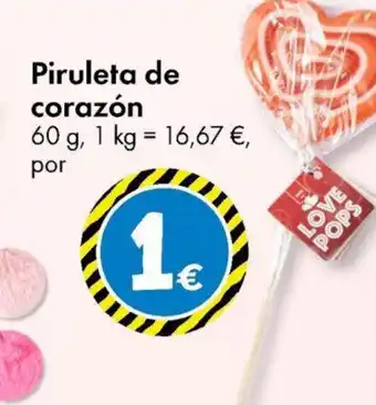 TEDi Piruleta de corazón oferta