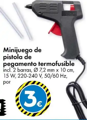 TEDi Minijuego de pistola de pegamento termofusible oferta