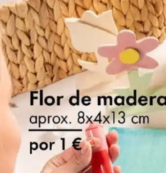 TEDi Flor de madera oferta