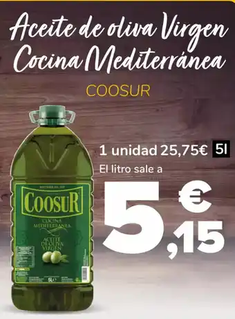 Supeco COOSUR Aceite de oliva virgen cocina mediterranea oferta